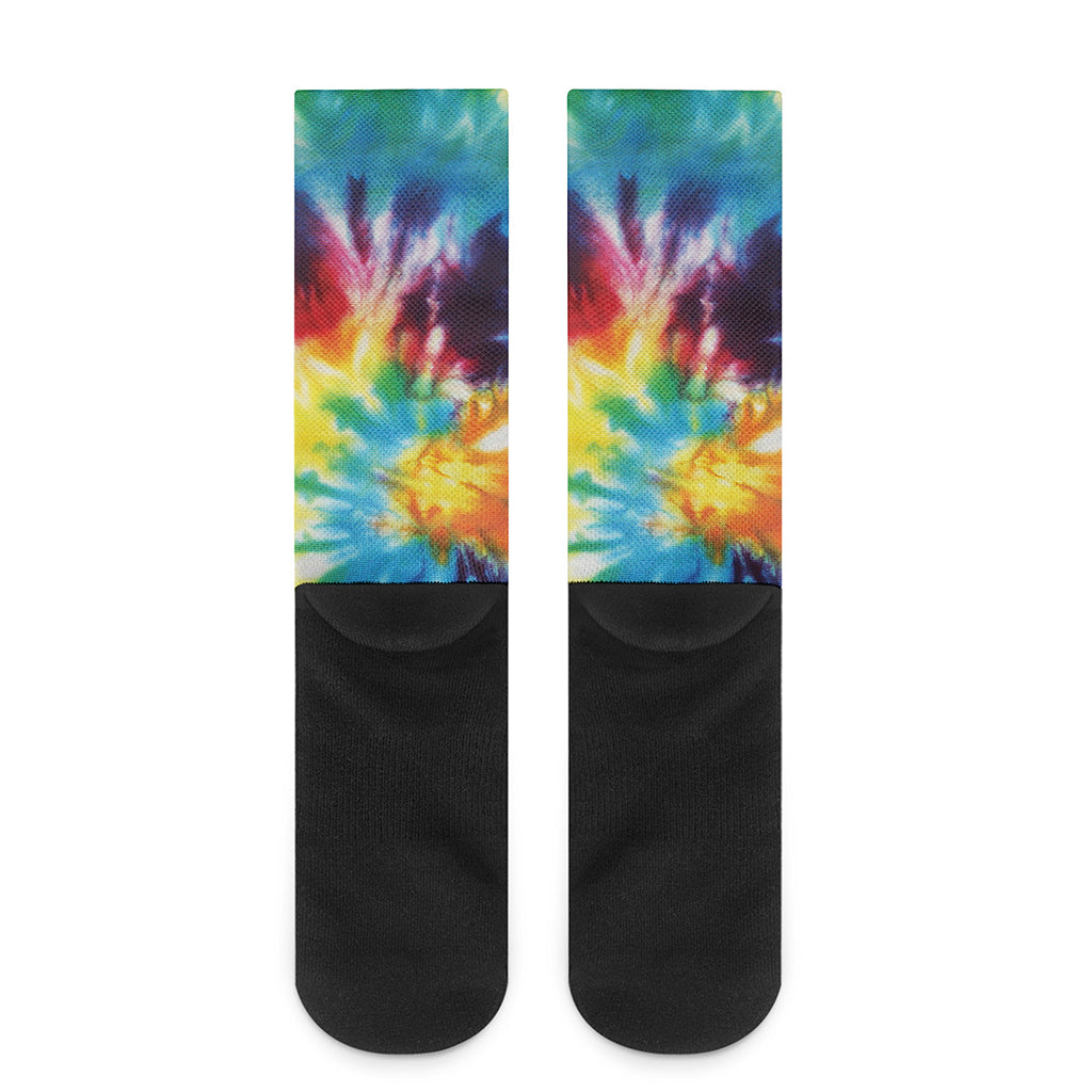 Colorful Tie Dye Print Crew Socks