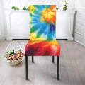 Colorful Tie Dye Print Dining Chair Slipcover