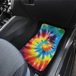 Colorful Tie Dye Print Front and Back Car Floor Mats