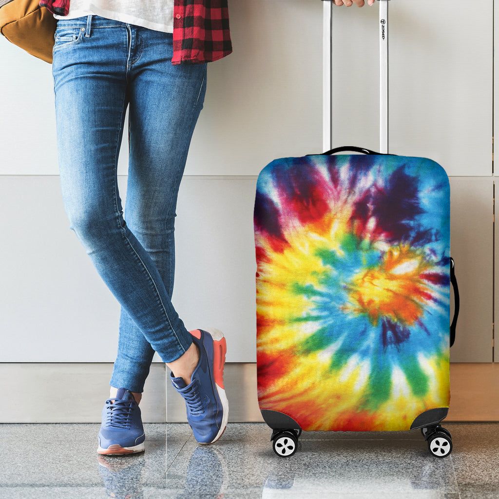 Colorful Tie Dye Print Luggage Cover