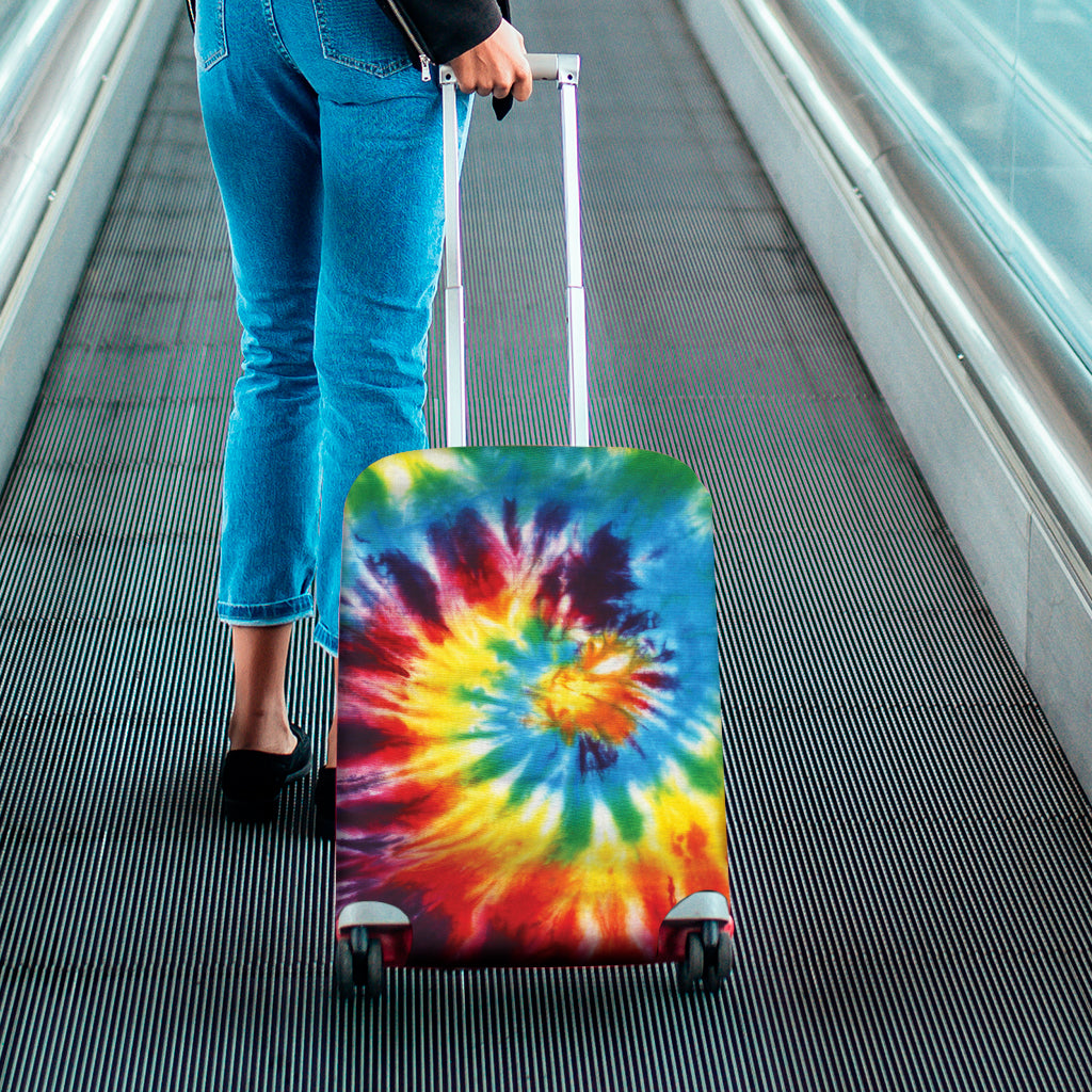 Colorful Tie Dye Print Luggage Cover