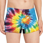 Colorful Tie Dye Print Men's Boxer Briefs