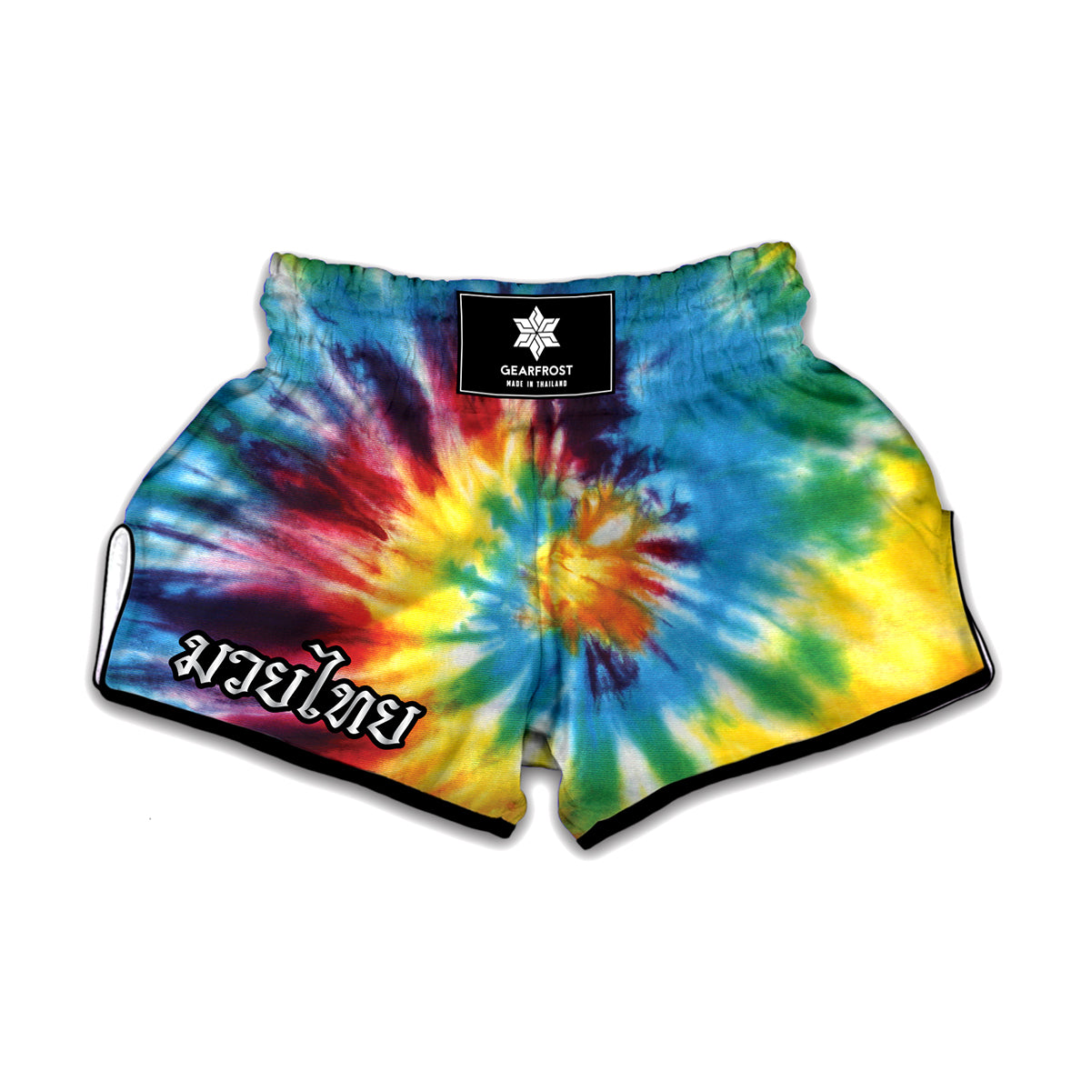 Colorful Tie Dye Print Muay Thai Boxing Shorts