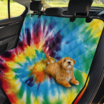Colorful Tie Dye Print Pet Car Back Seat Cover