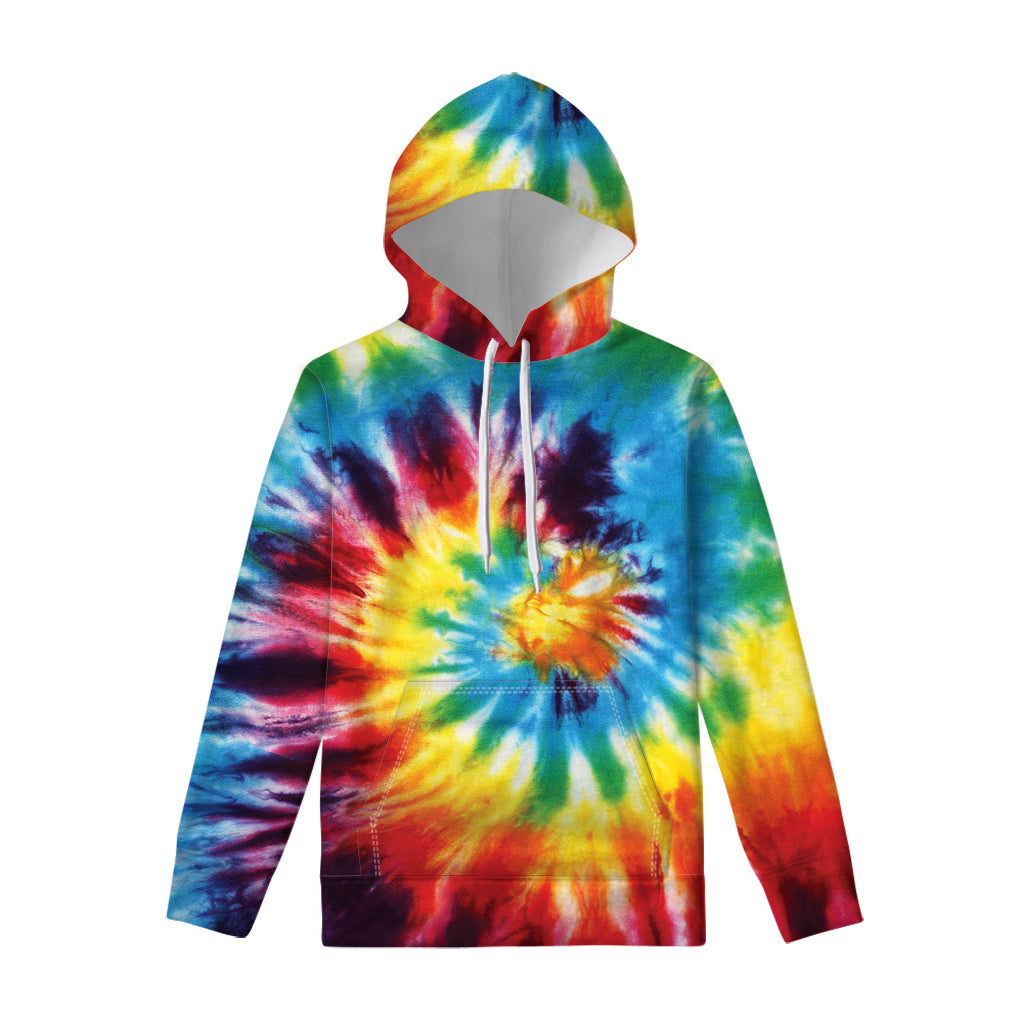 Colorful Tie Dye Print Pullover Hoodie