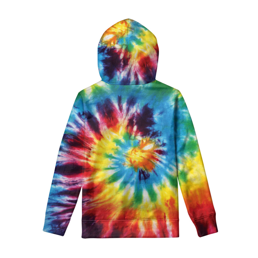 Colorful Tie Dye Print Pullover Hoodie