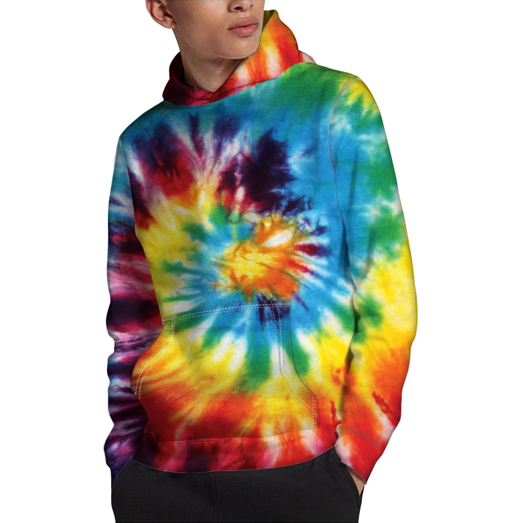 Colorful Tie Dye Print Pullover Hoodie