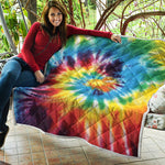 Colorful Tie Dye Print Quilt