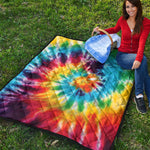 Colorful Tie Dye Print Quilt