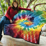 Colorful Tie Dye Print Quilt