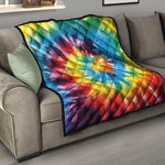 Colorful Tie Dye Print Quilt