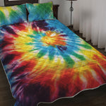 Colorful Tie Dye Print Quilt Bed Set