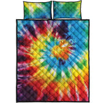 Colorful Tie Dye Print Quilt Bed Set