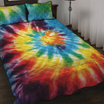 Colorful Tie Dye Print Quilt Bed Set
