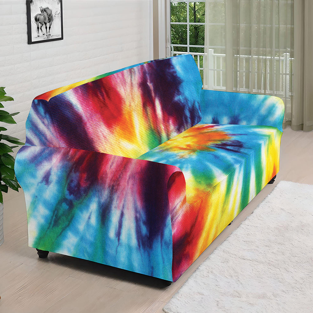 Colorful Tie Dye Print Sofa Cover