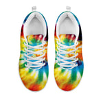 Colorful Tie Dye Print White Sneakers