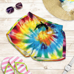 Colorful Tie Dye Print Women's Shorts