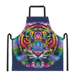 Colorful Tiger Portrait Print Apron