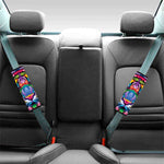 Colorful Tiger Portrait Print Car Seat Belt Covers