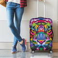 Colorful Tiger Portrait Print Luggage Cover