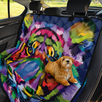 Colorful Tiger Portrait Print Pet Car Back Seat Cover