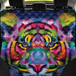 Colorful Tiger Portrait Print Pet Car Back Seat Cover