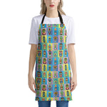 Colorful Tiki Pattern Print Apron