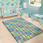 Colorful Tiki Pattern Print Area Rug