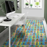 Colorful Tiki Pattern Print Area Rug