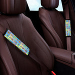 Colorful Tiki Pattern Print Car Seat Belt Covers