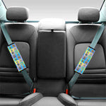 Colorful Tiki Pattern Print Car Seat Belt Covers