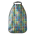 Colorful Tiki Pattern Print Car Seat Organizers