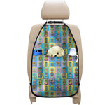 Colorful Tiki Pattern Print Car Seat Organizers