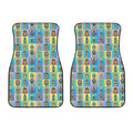 Colorful Tiki Pattern Print Front Car Floor Mats