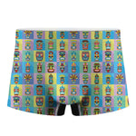 Colorful Tiki Pattern Print Men's Boxer Briefs