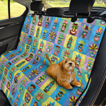 Colorful Tiki Pattern Print Pet Car Back Seat Cover