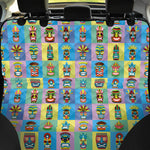Colorful Tiki Pattern Print Pet Car Back Seat Cover