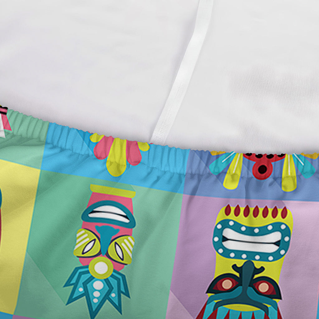 Colorful Tiki Pattern Print Sofa Cover
