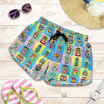 Colorful Tiki Pattern Print Women's Shorts