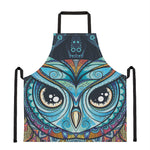 Colorful Tribal Owl Print Apron