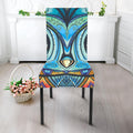 Colorful Tribal Owl Print Dining Chair Slipcover