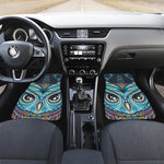 Colorful Tribal Owl Print Front Car Floor Mats