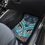Colorful Tribal Owl Print Front Car Floor Mats