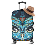 Colorful Tribal Owl Print Luggage Cover