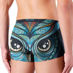 Colorful Tribal Owl Print Men's Boxer Briefs