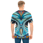 Colorful Tribal Owl Print Men's T-Shirt