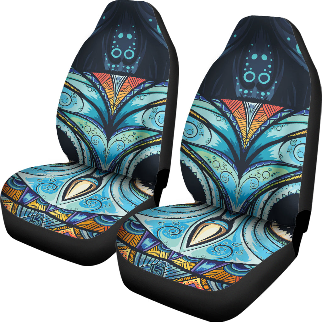 Colorful Tribal Owl Print Universal Fit Car Seat Covers