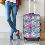 Colorful Tropical Flamingo Print Luggage Cover