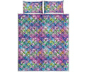 Colorful Tropical Flamingo Print Quilt Bed Set
