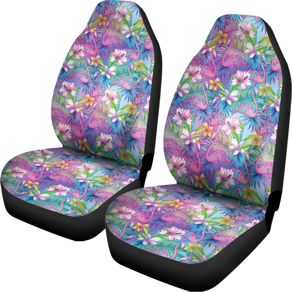 Colorful Tropical Flamingo Print Universal Fit Car Seat Covers